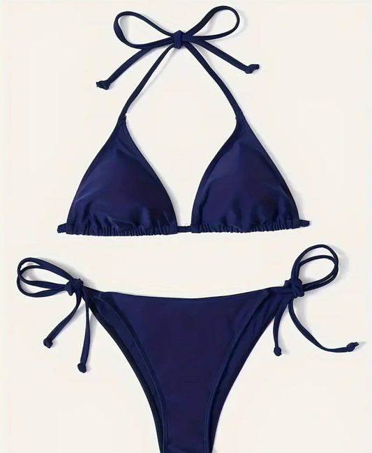 “Strand” bikini navy blauw
