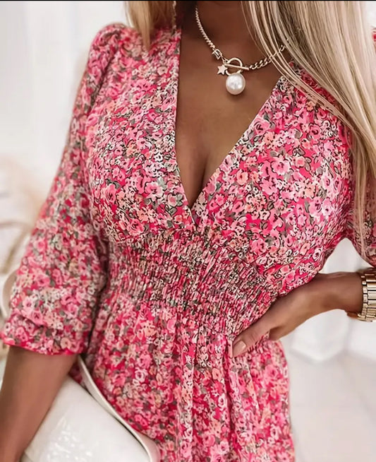 “Mallorca” jurk roze